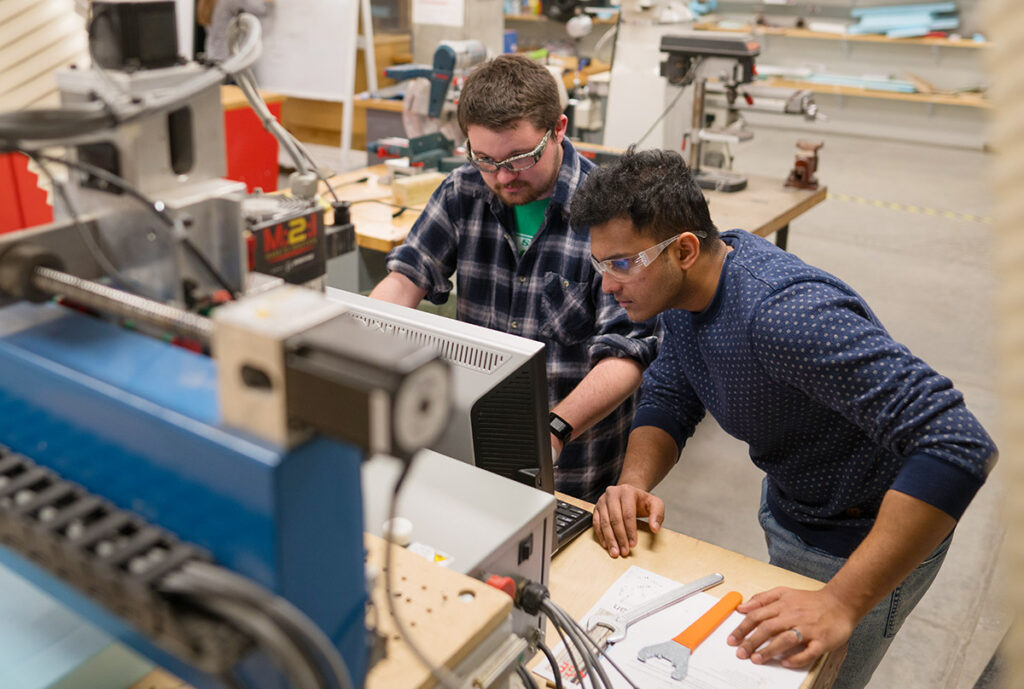 students in lab